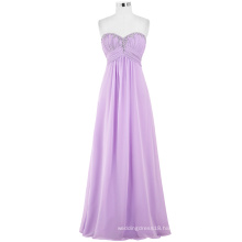 Starzz 2016 Ladies Full-Length Strapless Sweetheart Beaded Chiffon Formal Gowns Long Lilac Bridesmaid Dress ST000002-5